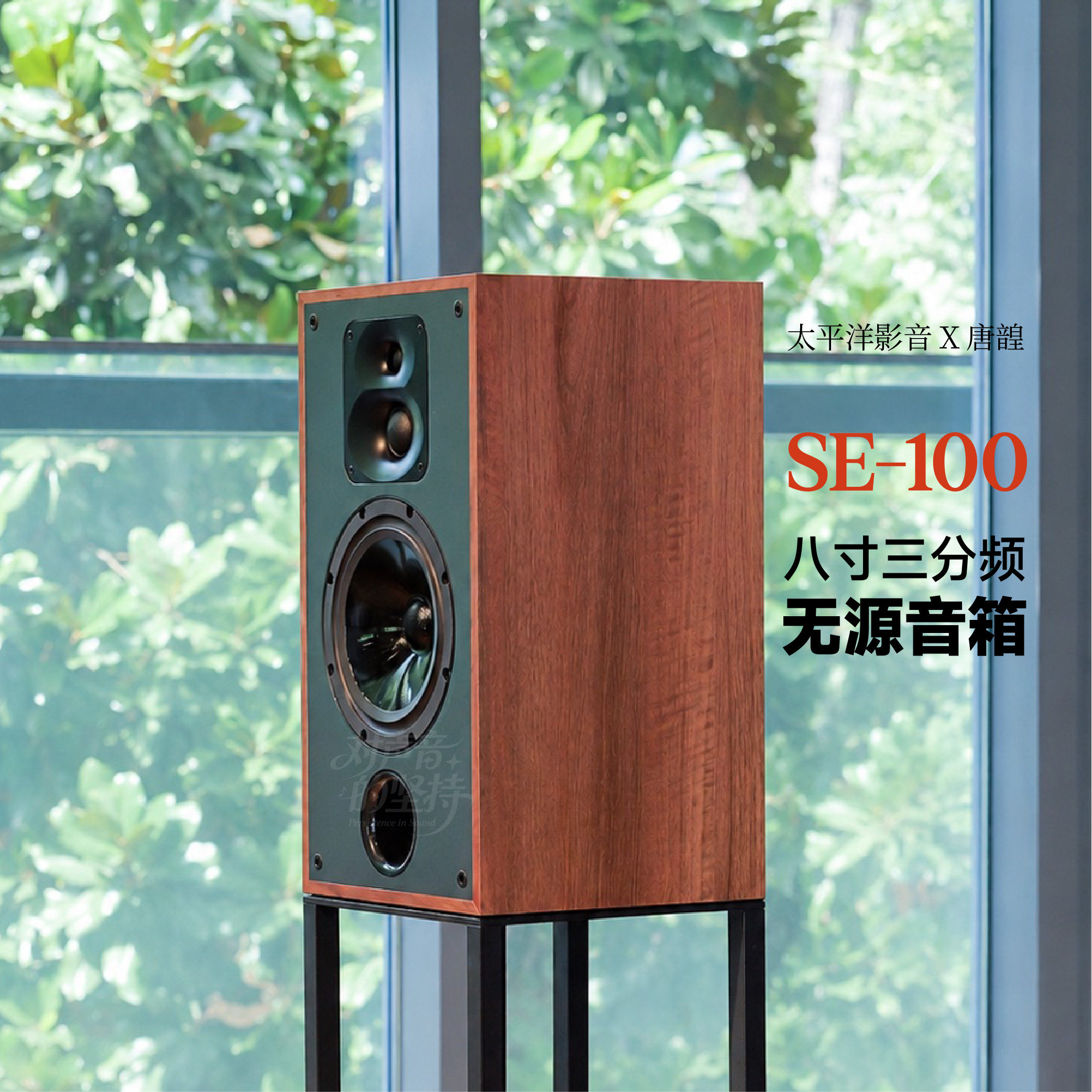 太平洋影音PAV&AUDIOMIS SE-100无源书架音箱送音箱线八寸三分频