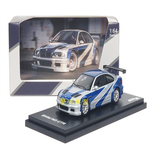 宝马BMW飞车3系双门跑车4代M3E46模型GTR合金ARBox德国1:64