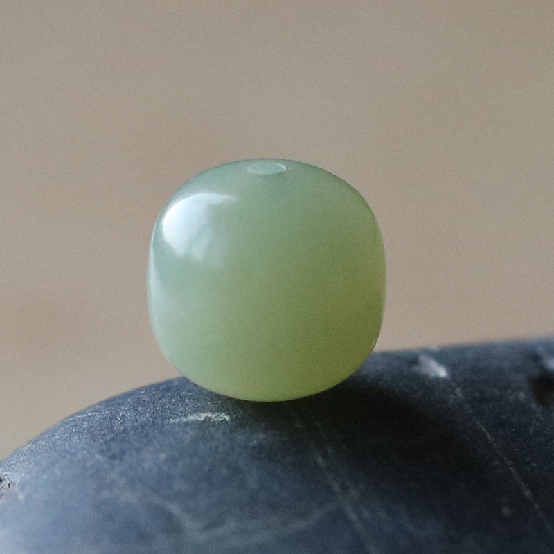 天然和田玉珠子散珠桃蹊且末料