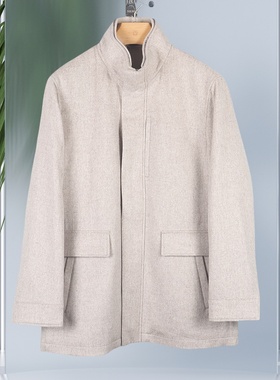 金利来立领棉衣2024专柜正品纯羊绒厚款棉服外套MXSGA1913004-17