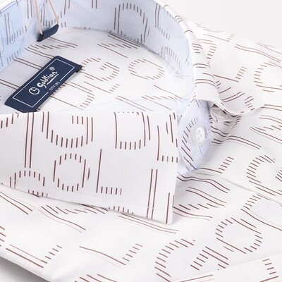 金利来男装短袖衬衫夏季标准款含棉商务休闲上衣MCS22121407-37