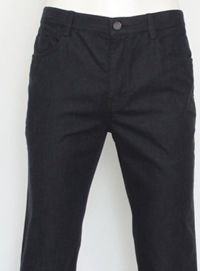 正品金利来牛仔裤男装 秋冬黑色直筒商务长裤TPJD238-32002-99