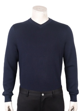 金利来男装羊绒衫冬季V领纯羊绒保暖商务休闲毛衣MRMF53914137-95