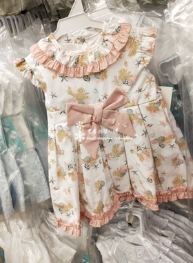 BABY FERR夏季女童甜美印花蝴蝶结连衣裙10022/50022