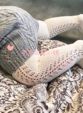 Condor女童连裤袜西班牙单色镂空25911婴儿儿童蝴蝶结纯棉长筒袜