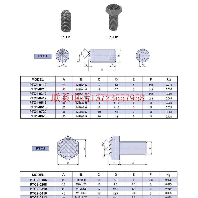 【议价】台湾齿形定位螺杆 PTC2-0410/0512/0612/071【全新】