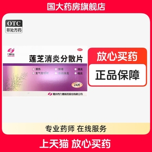 九惠药业 莲芝消炎分散片 24片清热解毒消炎支气管咳嗽扁桃体炎