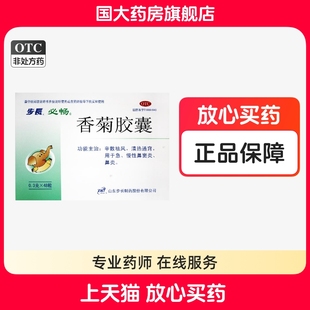 步长 必畅 香菊胶囊 48粒辛散祛风清热通窍急慢性鼻窦炎鼻炎正品
