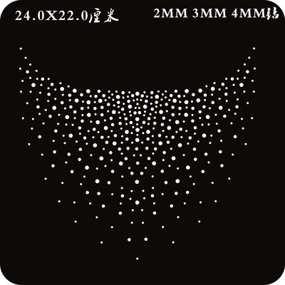 新款领口烫图水钻DIY成品图案