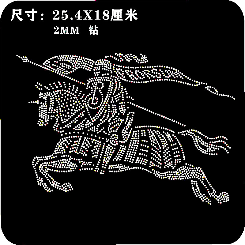 服装辅料烫钻大图 新款订制水钻diy 衣服烫钻图花贴画成品图案