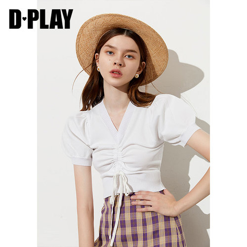 DPLAY帕拉夏款洋气针织上衣
