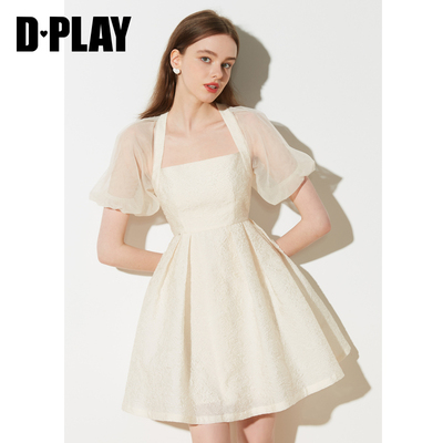 DPLAY年夏新名媛法式美背泡泡