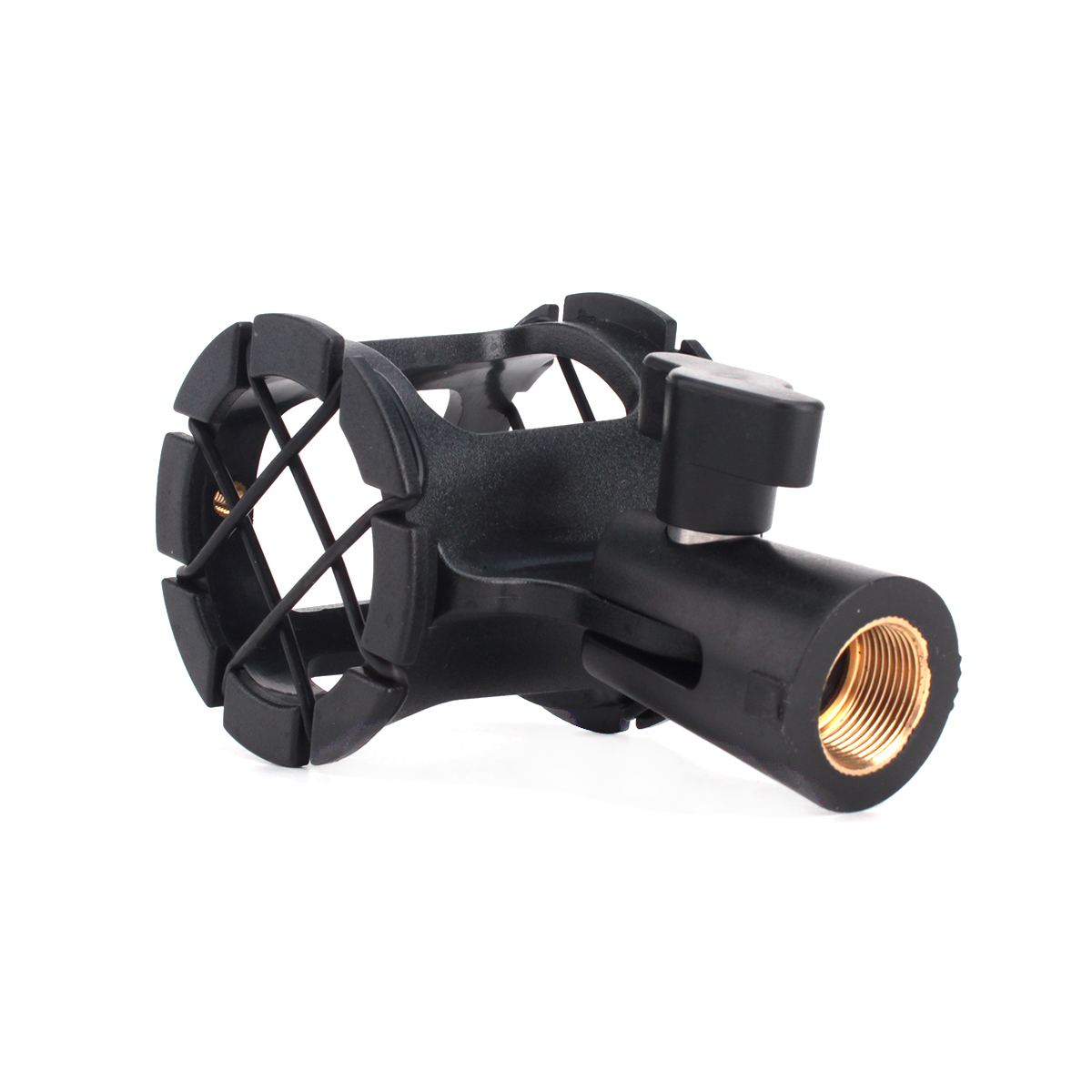 采访麦麦座 户外录音摄像机电容麦专用夹子 防震架夹子配热靴用