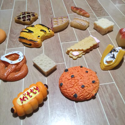 微缩食玩饼干面包迷你袖珍家具