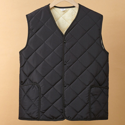 中老年人棉马甲男款爸爸2025新款冬男士保暖背心马夹加绒加厚内穿