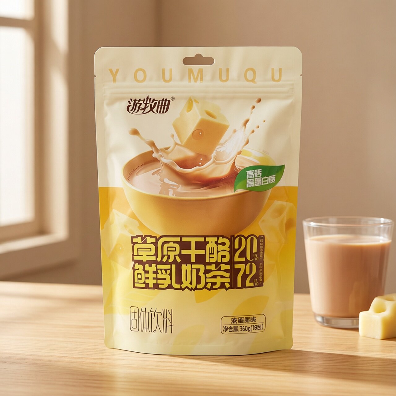 游牧曲内蒙草原干酪高钙奶茶