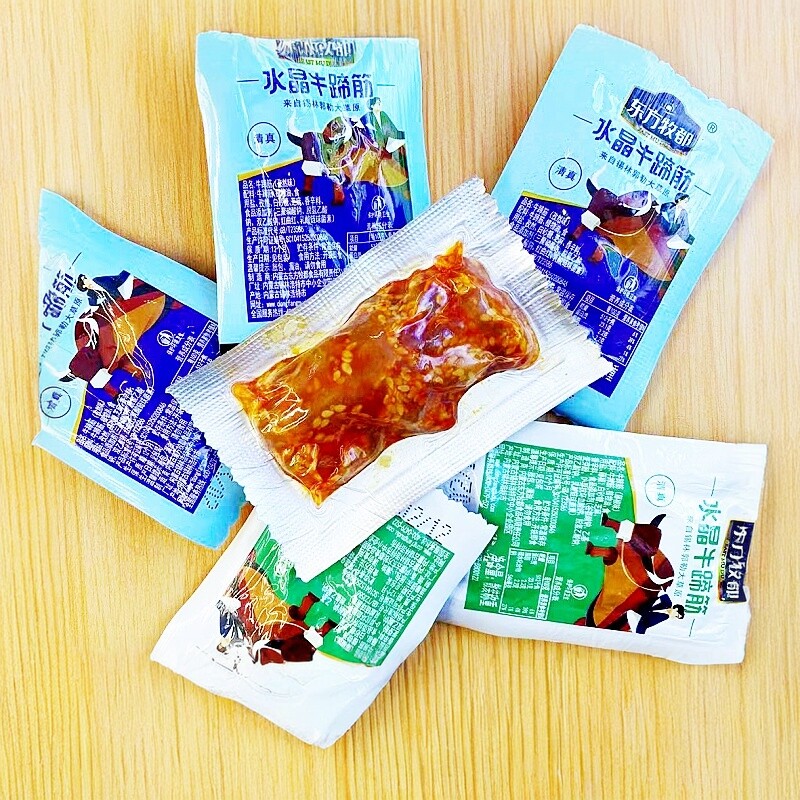 东方牧都水晶牛蹄筋清真食品内蒙特产美味零食劲道肉食小吃四口味