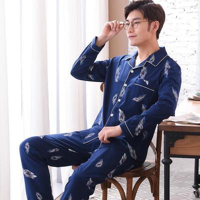 浪莎男士睡衣男夏季纯棉薄款长短袖春秋家居服套装休闲外穿青少年