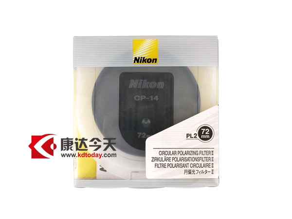 NIKON尼康原装72mm CPL超薄多膜圆形偏振镜滤镜送擦镜布