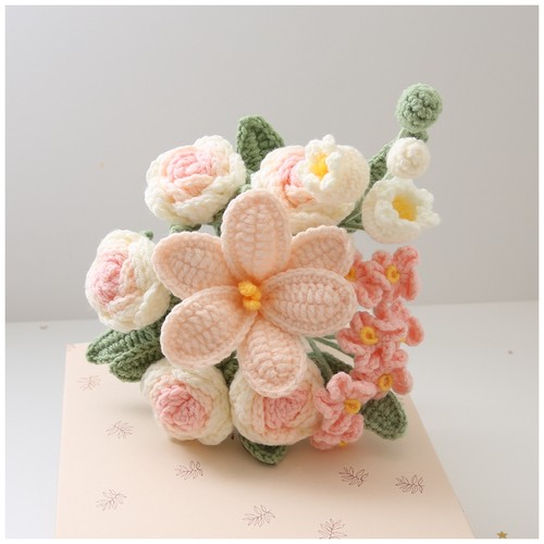 新娘手捧花手工编织花束diy材料