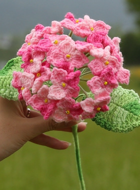 绣球花手工编织花束diy材料包