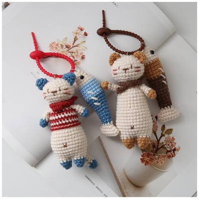 喵条挂件手工diy材料包情侣礼物