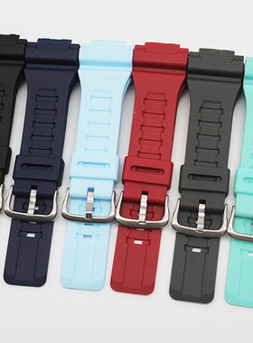 适配卡西欧AQ-S810W/AEQ-110W/W-735H STL-S100H树脂黑色表带配件