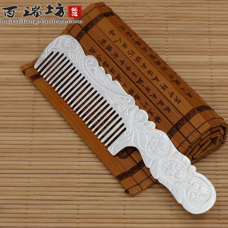 冲冠秒杀包邮/民族风/925纯银梳子/手工精品/送女朋友礼物 送母亲