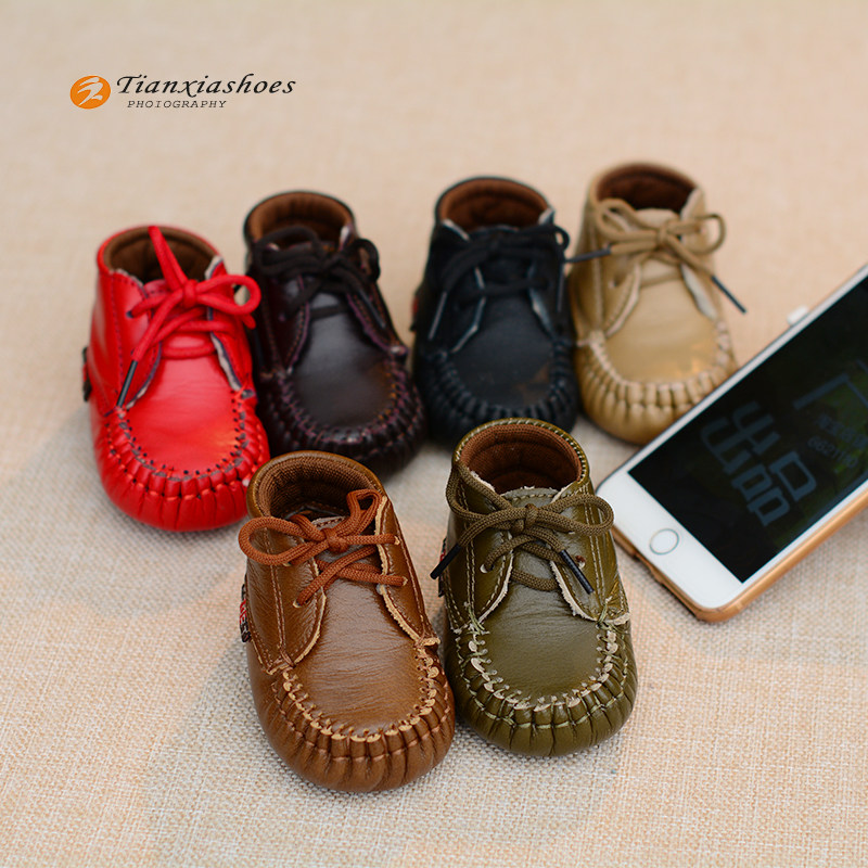 Chaussures enfants en cuir suture de voiture pour printemps - Ref 1038078 Image 1