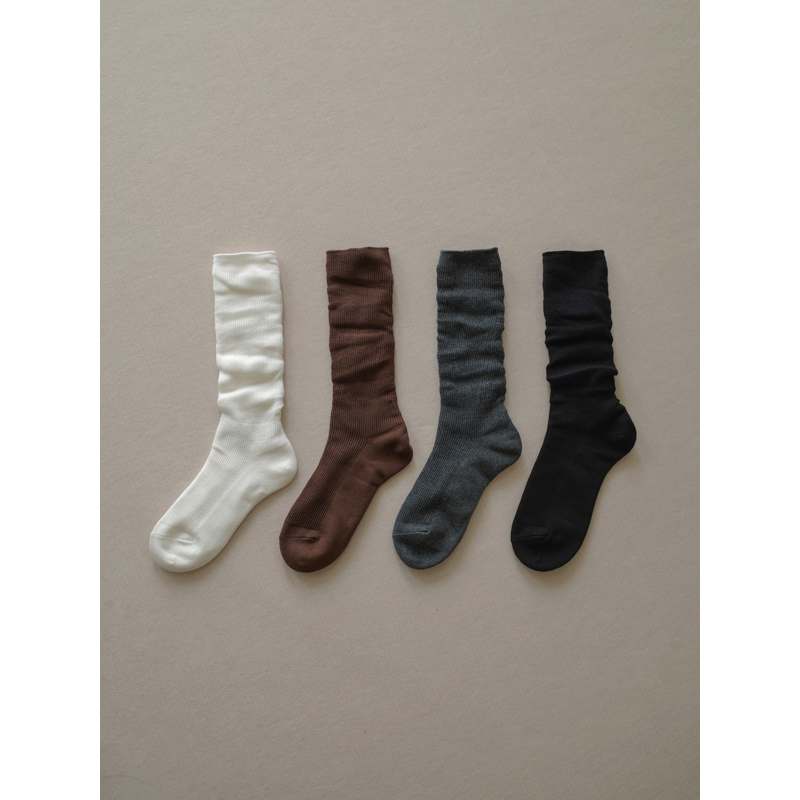 MMCC抑菌防臭干爽 百搭休闲显瘦舒适长筒袜子堆堆袜小腿袜女袜