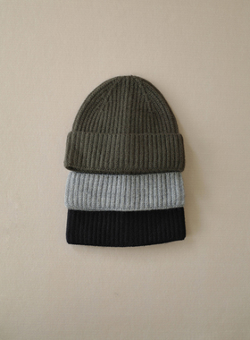 MMCC秋冬时尚简约气质温柔针织帽毛线帽百搭冷帽情侣帽盆帽