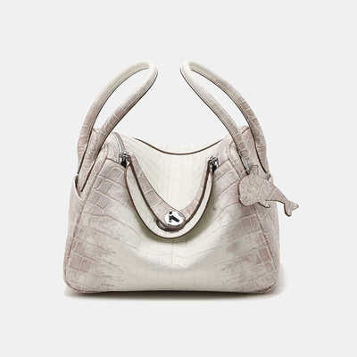 鳄鱼纹通勤琳迪包2024新款时尚