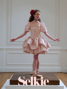 【Selkie官方授权】德加系列｜粉底素描星星裙摆可调节长短连衣裙