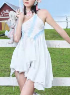 Mangata 单肩不规则连衣裙