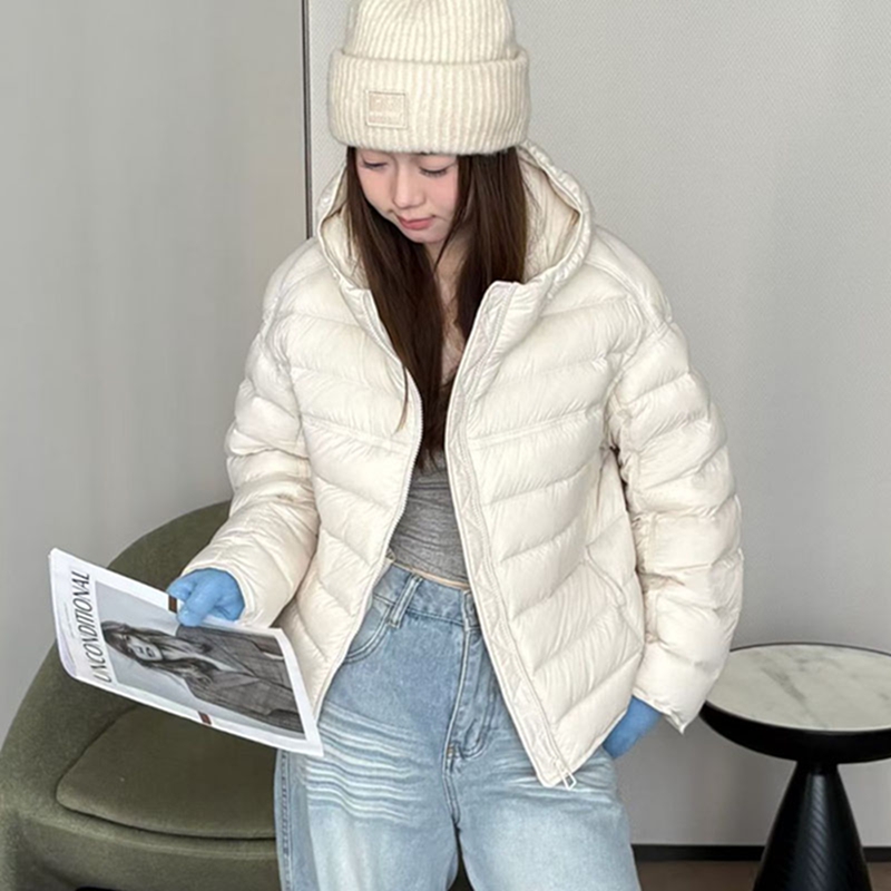 缦瑰88788休闲白鹅绒排骨羽绒服