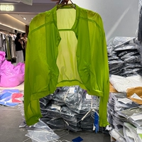 蝶引89723欧货抽绳收腰立领防晒服女夏季薄款透气短款外搭空调衫