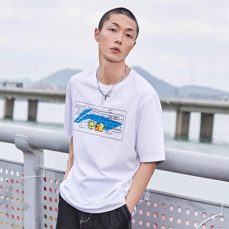 李宁运动短袖男女2025夏季