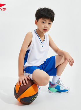 李宁儿童速干凉爽无袖短裤两件套