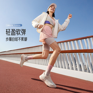 李宁轻羽情侣款跑步鞋2026夏男女轻便软底透气减震潮流运动休闲鞋