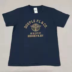 American Vintage Short Sleeve Tee with Americana Workwear RRL Style Print