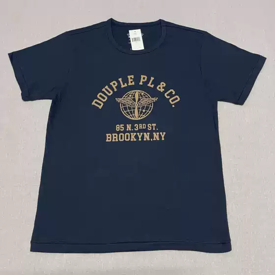 American Vintage Short Sleeve Tee with Americana Workwear RRL Style Print