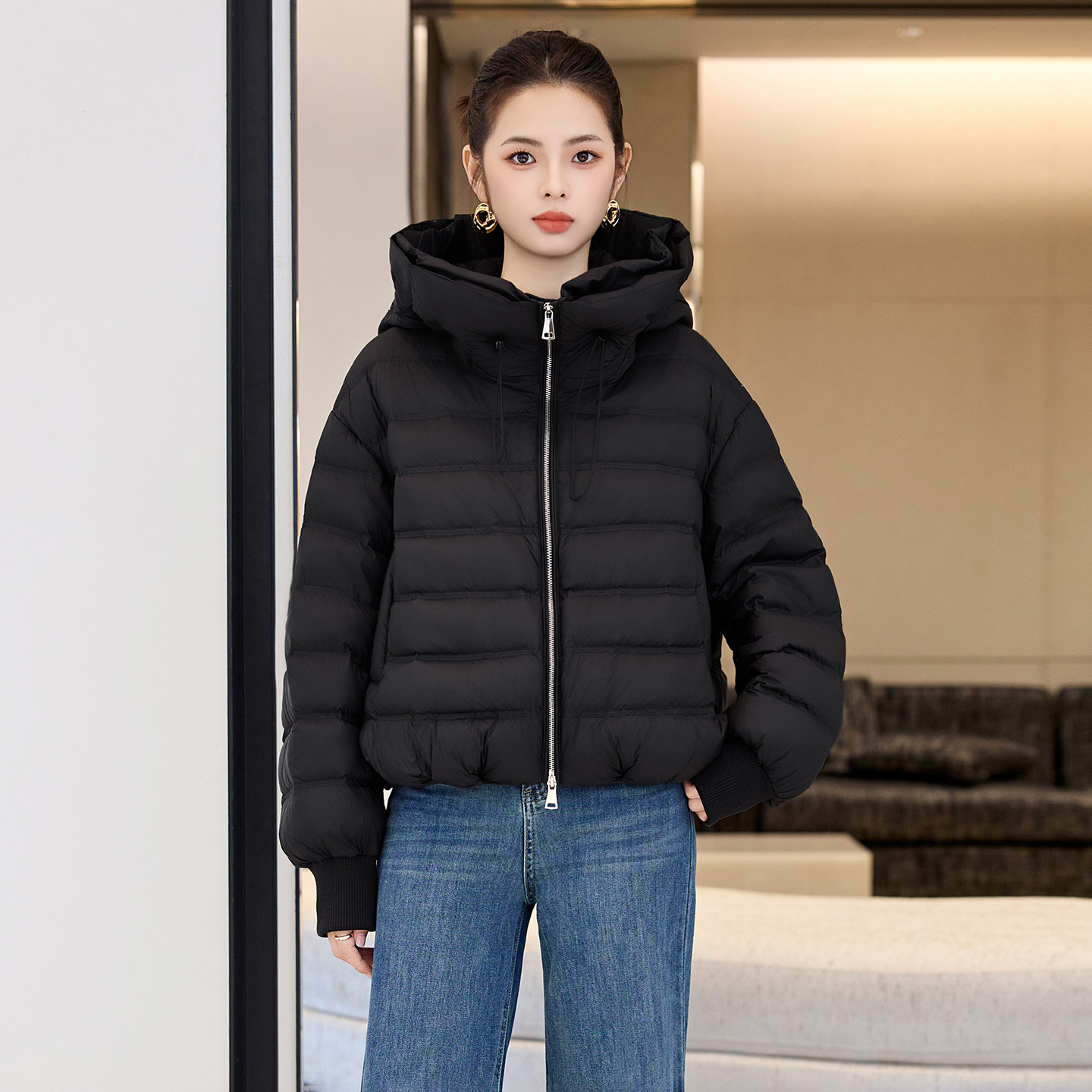 高端短款羽绒服女士冬季新款外套