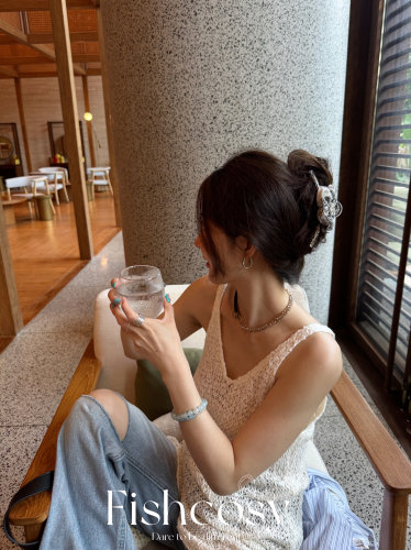 韩国现货 巨显瘦！超软亲肤勾网针织吊带裙 沙滩裙 夏威夷人鱼