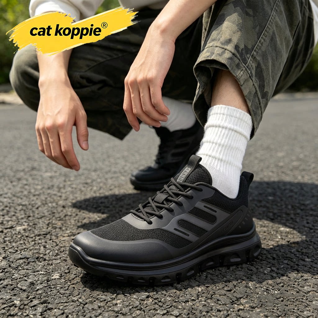 Cat Koppie男鞋2026新款网面运动休闲秋季舒适登山旅游透气健步鞋