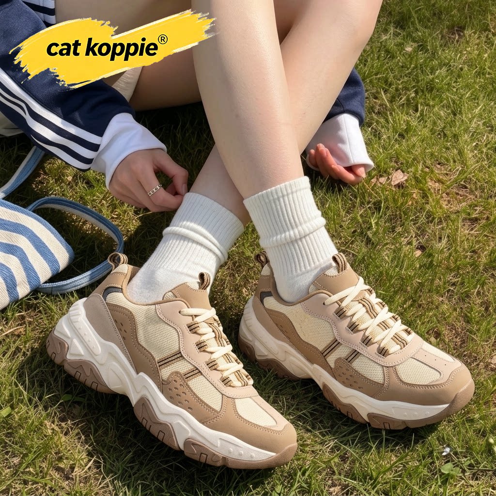 Cat Koppie男秋季新款休闲鞋子复古百搭老爹鞋男士时尚运动鞋
