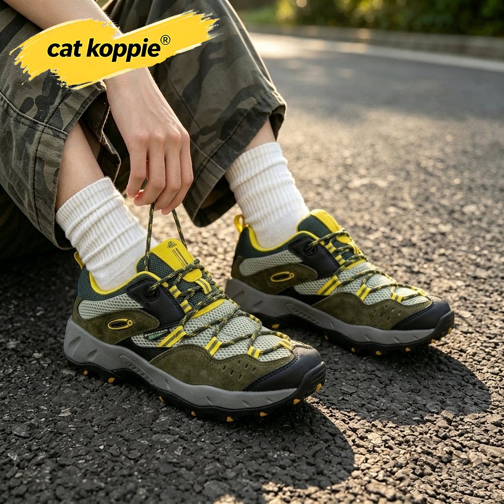 Cat Koppie秋季网面登山鞋男透气徒步鞋男轻便爬山鞋休闲旅游鞋