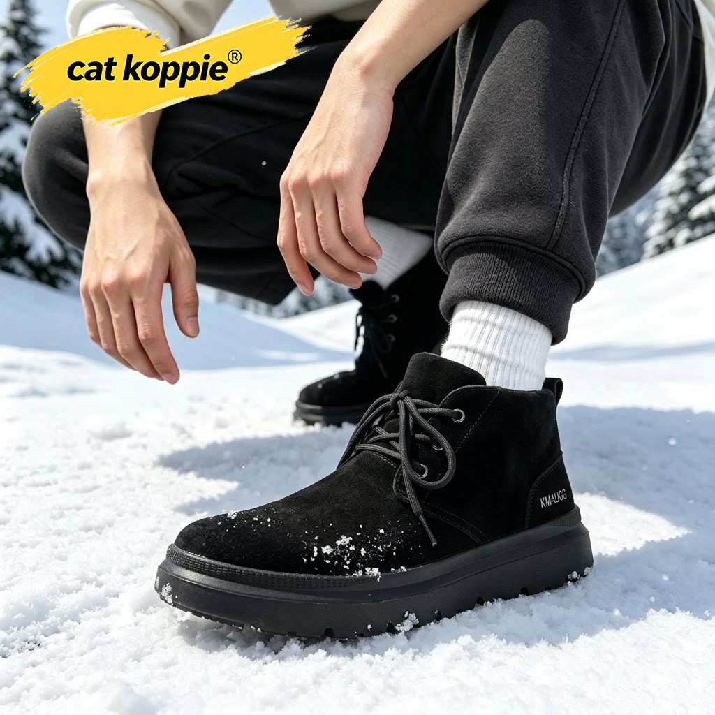 Cat Koppie2026雪地靴男冬季新款加厚保暖户外棉鞋百搭休闲男鞋