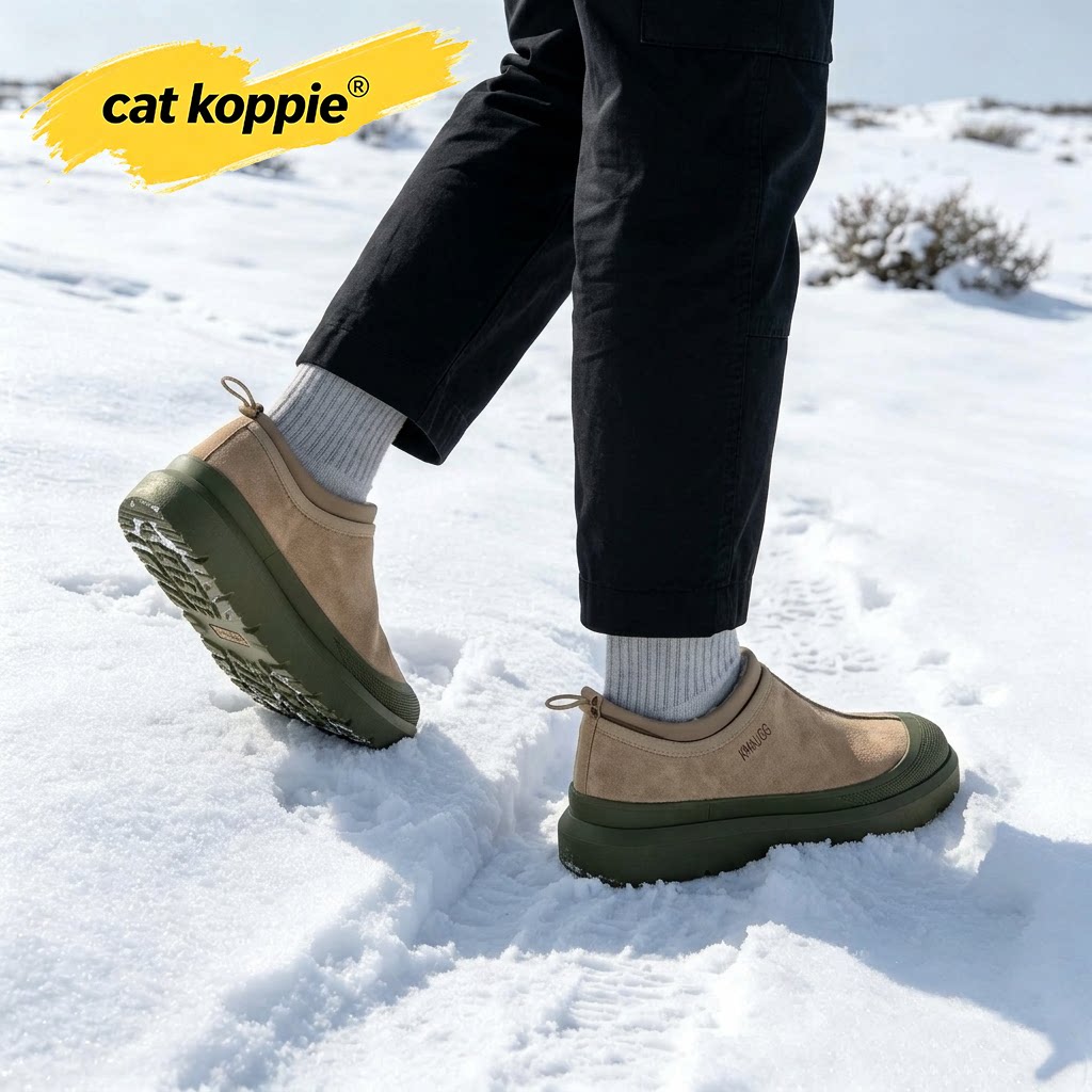 Cat Koppie雪地靴冬季加绒户外大棉靴加厚防水防滑滑雪靴东北棉鞋