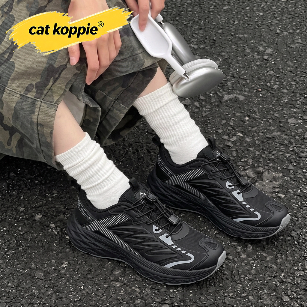 Cat Koppie户外越野跑鞋男女鞋爆米花软底透气缓震轻便运动徒步鞋