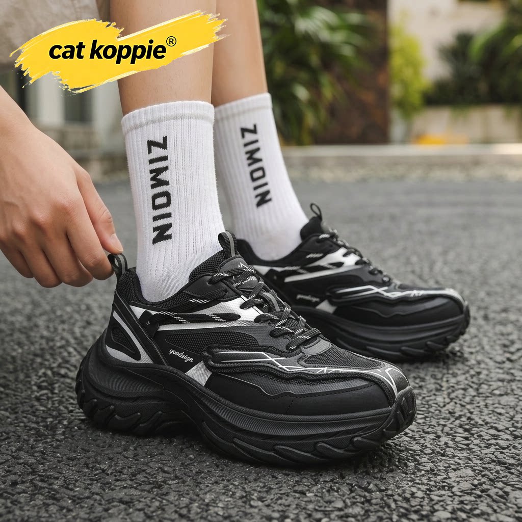Cat Koppie厚底老爹鞋女2026秋季新款女鞋透气增高防滑运动休闲鞋